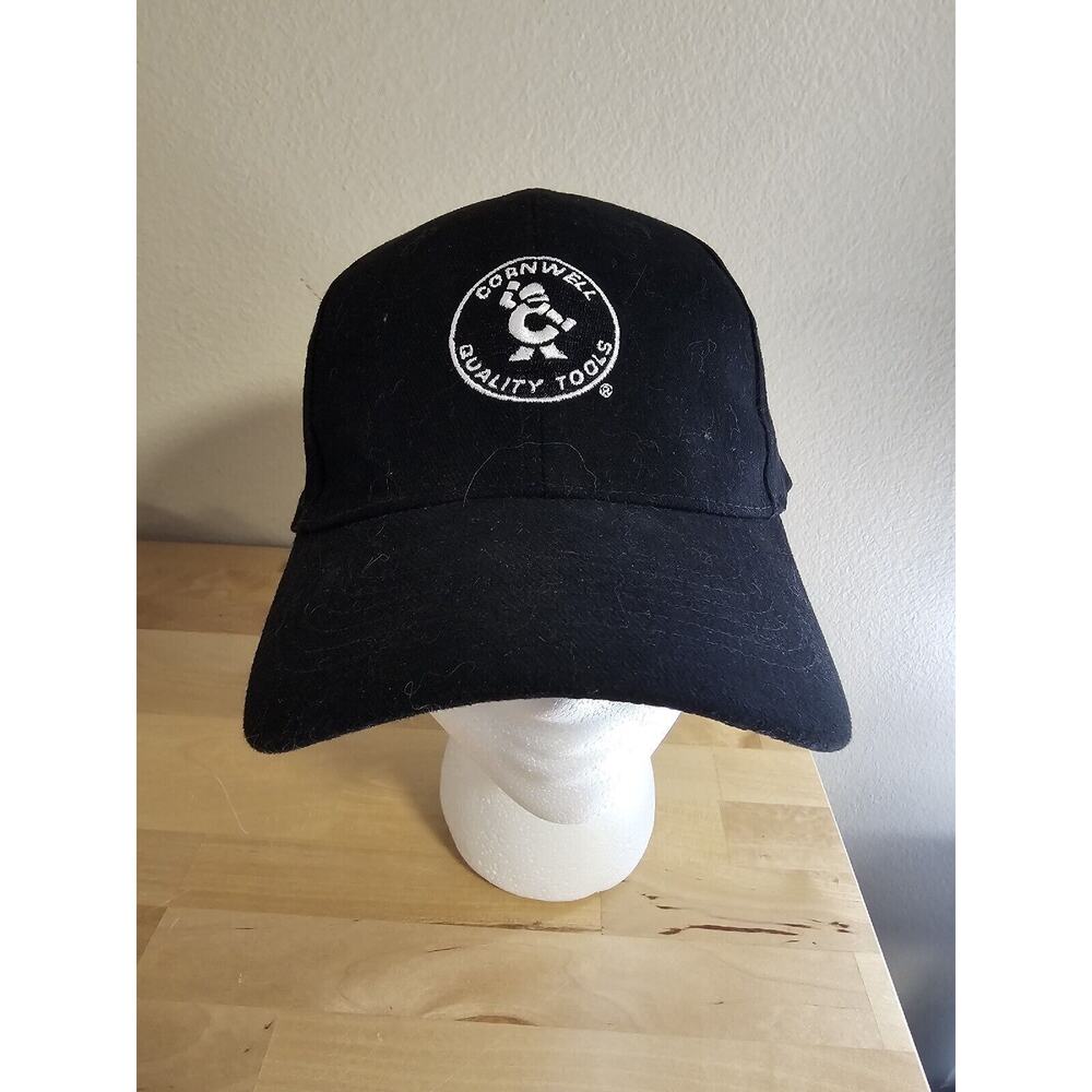 Cornwell Quality Tools Baseball Hat Cap Adjustable Black Embroidered Logo‎